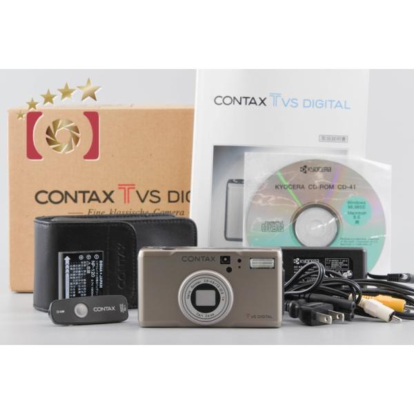 【中古】CONTAX コンタックス Tvs DIGITAL チタン コンパクトデジタルカメラ 元箱付き