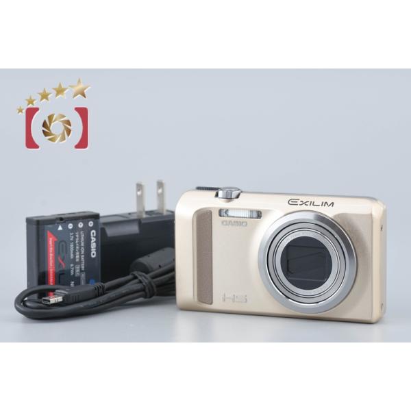 中古】Casio カシオ HIGH SPEED EXILIM EX-ZR500 ゴールド コンパクト