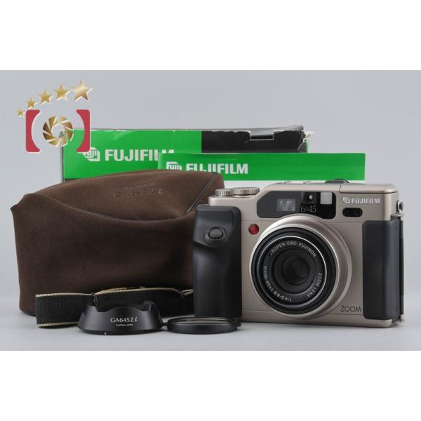 【中古】FUJIFILM 富士フイルム GA645Zi Professional ゴールド 中判フィルムカメラ 元箱付き