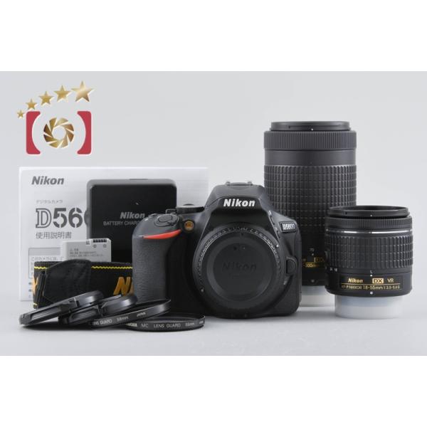 シャッター数2873回 Nikon D5600 ダブルレンズセット ニコン（Nikon） 【中古】Nikon D5600 ダブルズームキット シャッター