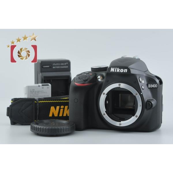 【中古】Nikon ニコン D3400 デジタル一眼レフカメラ シャッター回数僅少 ニコン（Nikon） 【中古】Nikon D3400 デジタル一眼レフカメラ