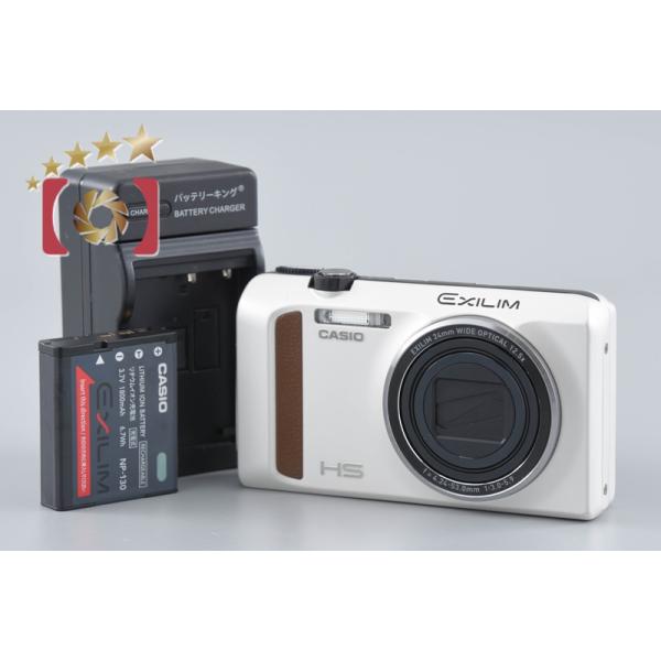 【美品 動作良好】CASIO EXILIM EX-ZR400 ホワイト コンデジ five-star-camera_f0010762