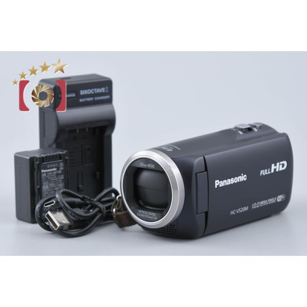 [実用美品] Panasonic HC-V520M ビデオカメラ ダークネイビー パナソニック デジタルハイビジョンビデオカメラ V520 HC-V520M-A