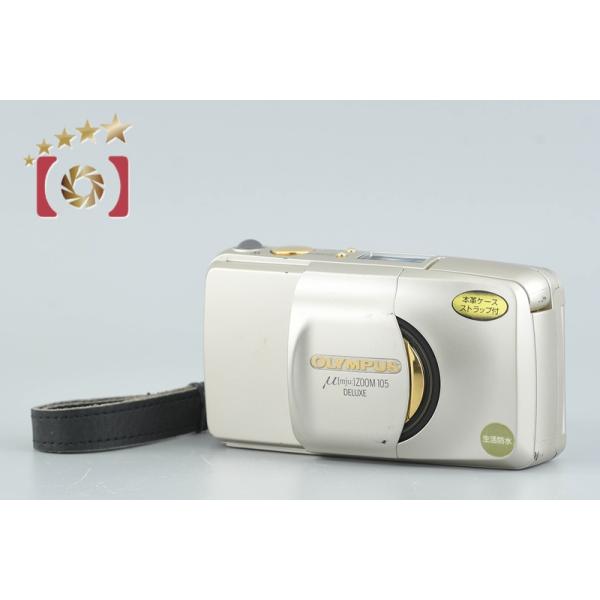 【中古】OLYMPUS オリンパス μ[mju:] ZOOM 105 DELUXE コンパクトフィルムカメラ five-star-camera_olympus-m-mju