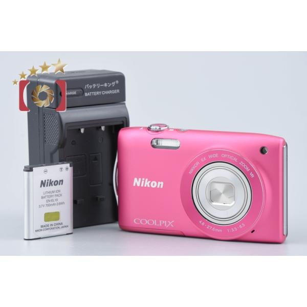 ニコン（Nikon） 【中古】Nikon COOLPIX S3300 ストロベリーピンク 