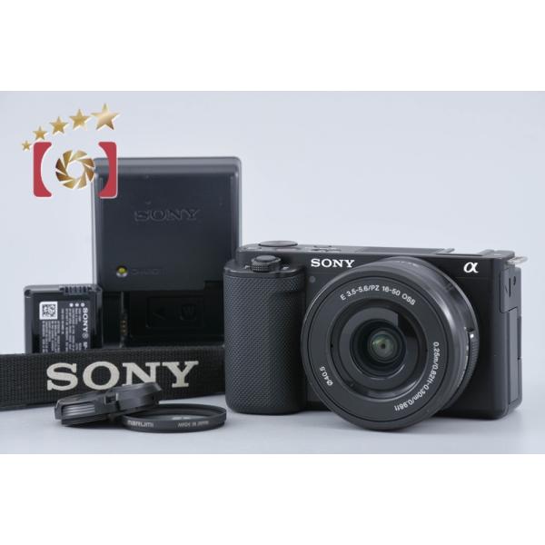 【中古】SONY ソニー α VLOGCAM ZV-E10 パワーズームレンズキット ブラック シャッター回数僅少 元箱付き SONY（ソニー） 【中古】SONY α VLOGCAM ZV-E10 パワーズームレンズ