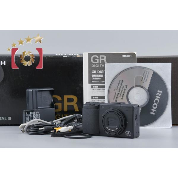【中古】RICOH リコー GR DIGITAL III コンパクトデジタルカメラ シャッター回数僅少 リコー（RICOH） 【中古】RICOH GR DIGITAL III コンパクトデジタル