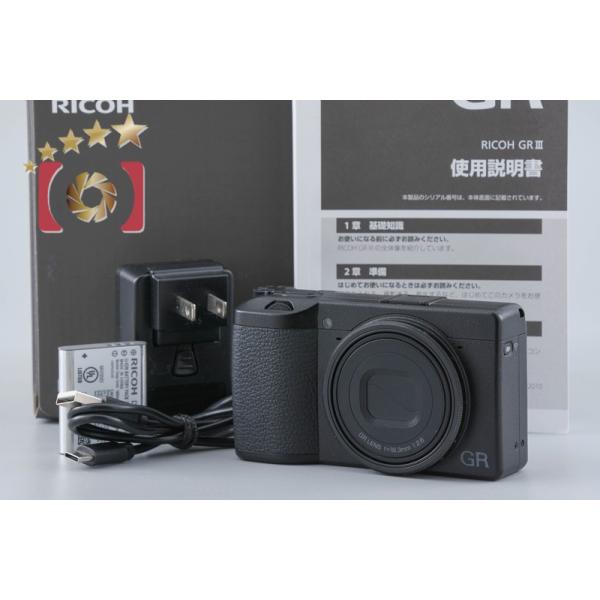 【中古】RICOH リコー GR DIGITAL III コンパクトデジタルカメラ シャッター回数僅少 リコー（RICOH） 【中古】RICOH GR DIGITAL III コンパクトデジタル