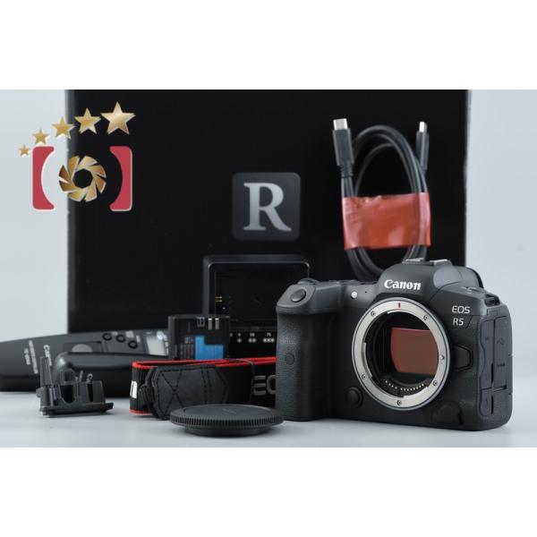美品❗️Canon EOS R5 本体　アクセサリー付属レリーズ回数3000以下❗️ キヤノン（Canon） 【中古】Canon EOS R5 ミラーレス一眼カメラ