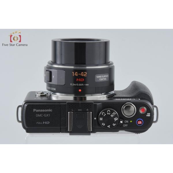 �y���ÁzPanasonic �p�i�\�j�b�N LUMIX DMC-GX1 14-42mm �����Y�L�b�g �u���b�N ���i�摜5