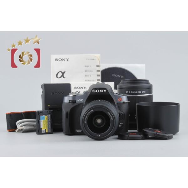 カメラ R SONY α380 デジタル一眼レフカメラ18-55 55-200