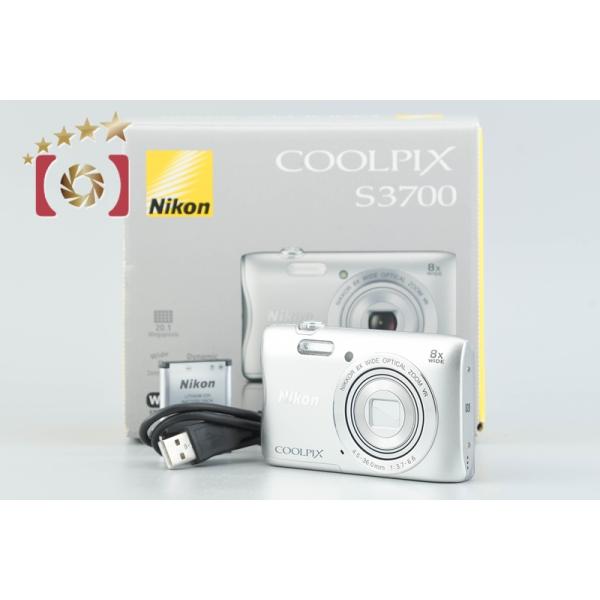 ニコン（Nikon） 【中古】Nikon COOLPIX S3700 シルバー コンパクト 