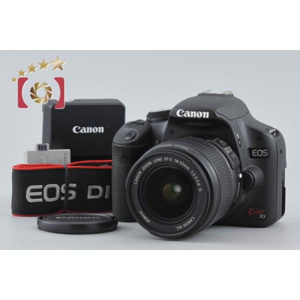 【中古】Canon キヤノン EOS Kiss X3 EF-S 18-55 IS レンズキット シャッター回数僅少