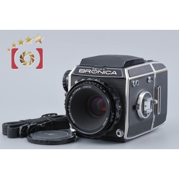 【中古】ZENZA BRONICA ゼンザブロニカ EC ブラック + Nikon NIKKOR-P.C 75mm f/2.8