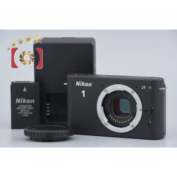 【中古】Nikon ニコン 1 J1 ブラック ミラーレス一眼カメラ シャッター回数僅少 ニコン（Nikon） 【中古】Nikon 1 J1 ブラック ミラーレス一眼カメラ