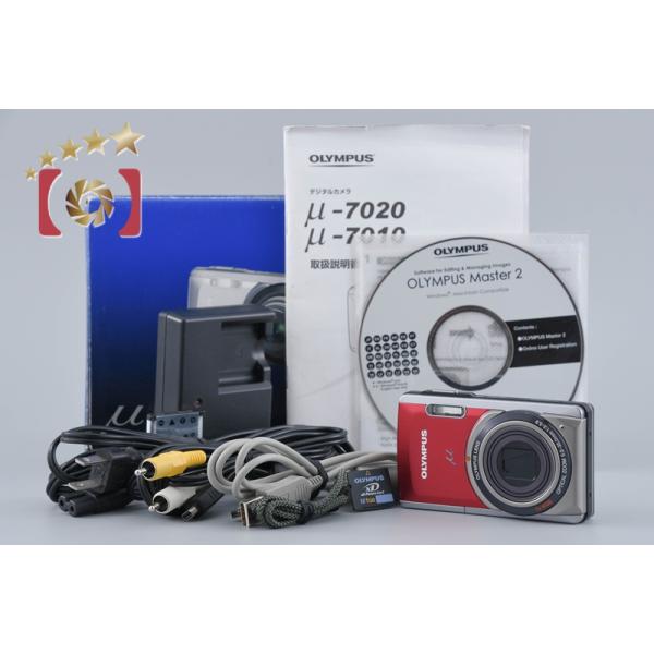 オリンパス（OLYMPUS） 【中古】OLYMPUS μ-7020 レッド コンパクト