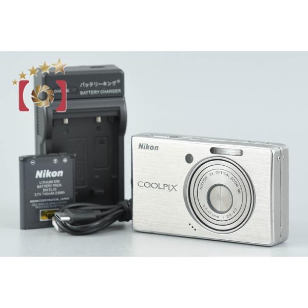 美品 NIKON COOLPIX S500 シルバー　動作確認済 ニコン（Nikon） 【中古】Nikon COOLPIX S500 シルバー コンパクト