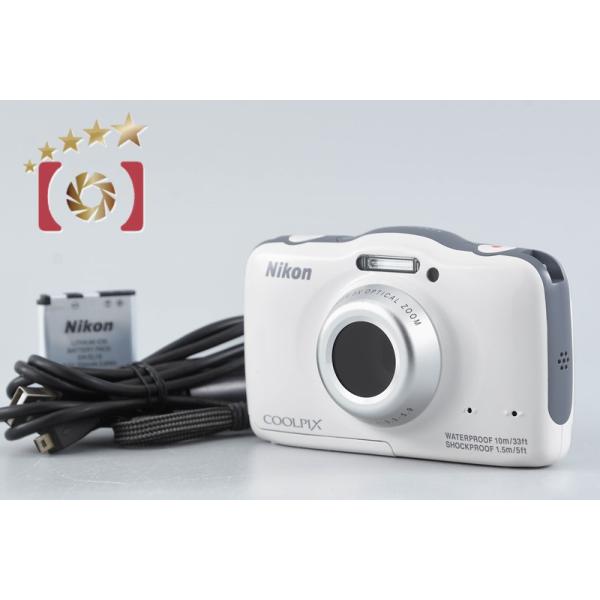 Nikon Coolpix S32 コンパクトデジタルカメラ動作確認済み ニコン（Nikon） 【中古】Nikon COOLPIX S32 ホワイト コンパクト