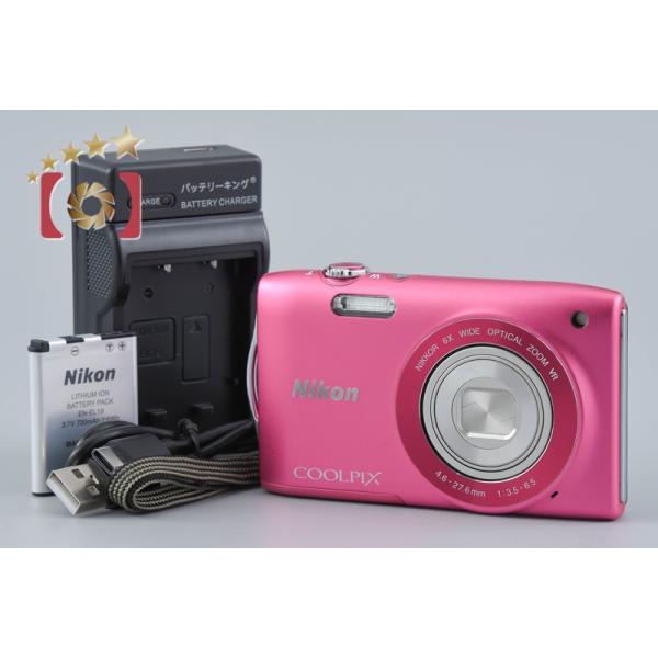 (未使用･未開封品)　Nikon デジタルカメラ COOLPIX (クールピクス) S3300 ストロベリーピンク S3300PK p1m72rm ニコン（Nikon） 【中古】Nikon COOLPIX S3300 ストロベリーピンク
