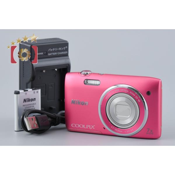 ■ 美品 ■ ニコン　Nikon COOLPIX S3500 ストロベリーピンク ニコン（Nikon） 【中古】Nikon COOLPIX S3500 ストロベリーピンク