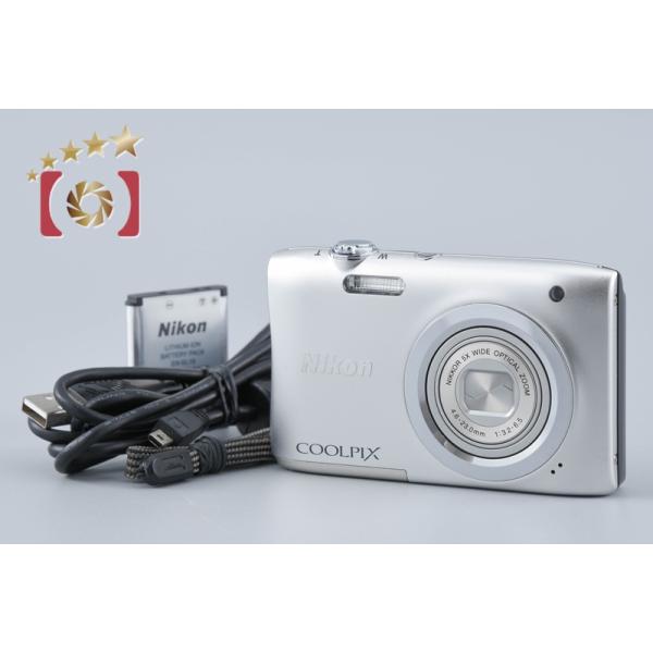 【美品】Nikon COOLPIX A100 コンデジ デジカメ シルバー 人気 ニコン（Nikon） 【中古】Nikon COOLPIX A100 シルバー コンパクト