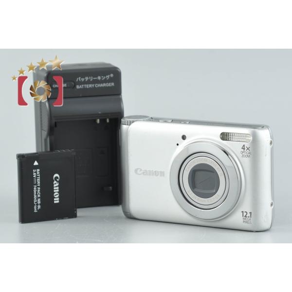 Canon コンパクトデジタルカメラPowershot A3100IS シルバー キヤノン（Canon） 【中古】Canon PowerShot A3100 IS シルバー