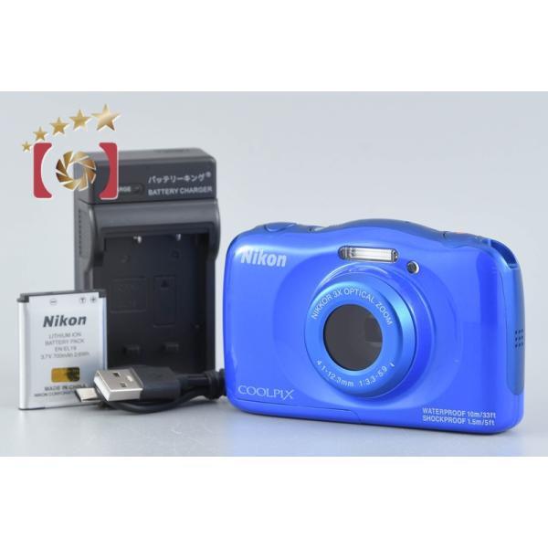 ニコン（Nikon） 【中古】Nikon COOLPIX S33 ブルー コンパクト