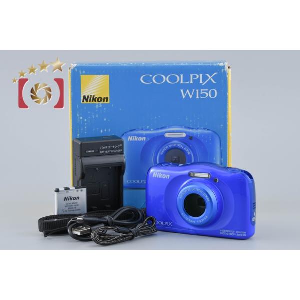 デジカメ　Nikon COOLPIX W150 青　Wi-Fi　中古 ニコン（Nikon） 【中古】Nikon COOLPIX W150 ブルー コンパクト
