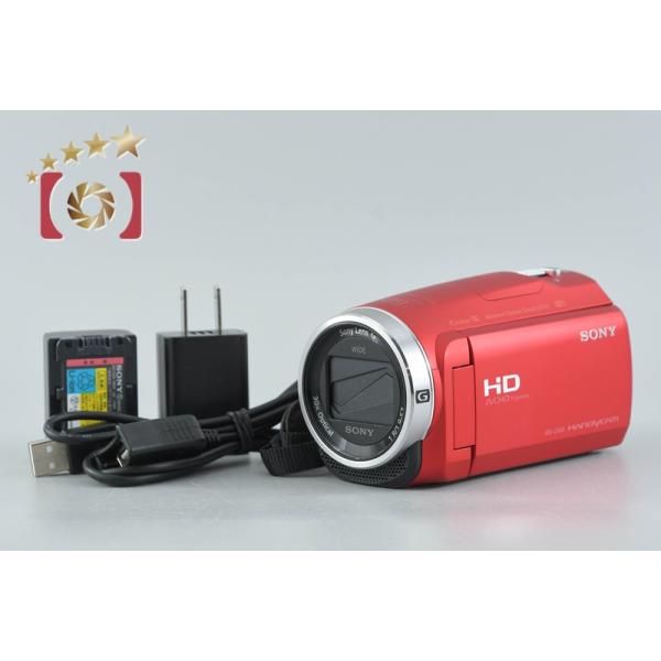 SONY HDR-CX680 ビデオカメラ レッド 動作確認済 Handycam SONY（ソニー） 【中古】SONY ハンディカム HDR-CX680 レッド デジタル