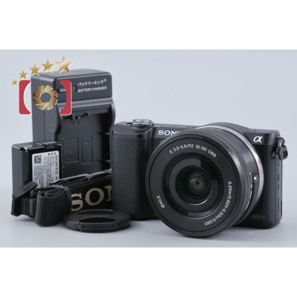 【中古】SONY ソニー α5000 ILCE-5000 パワーズームレンズキット ブラック シャッター回数僅少 多言語対応