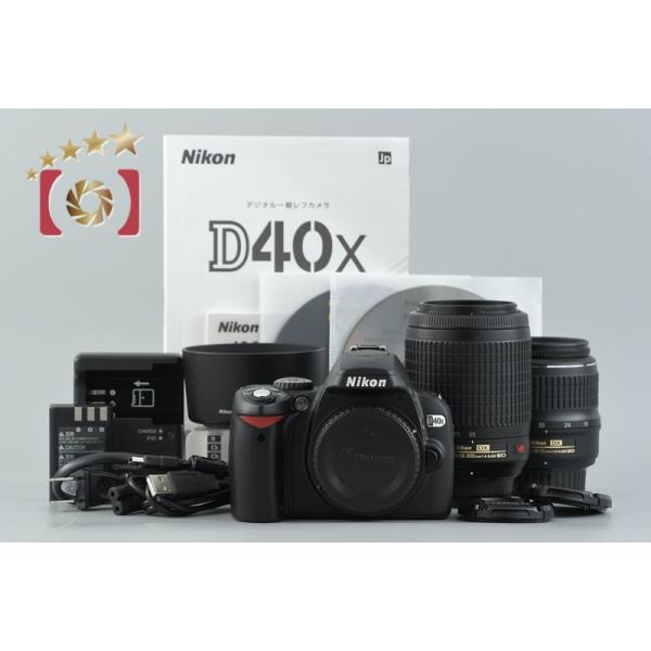 【中古】Nikon ニコン D40x ダブルズームキット シャッター回数僅少