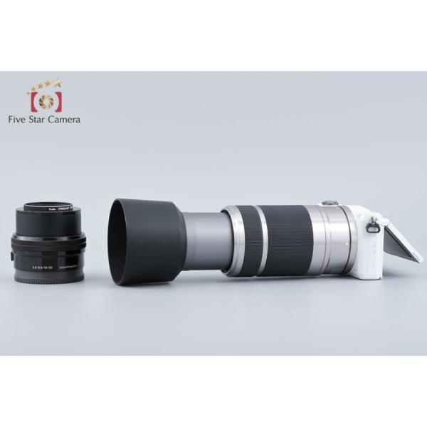 �y���ÁzSONY �\�j�[ ��5000 ILCE-5000 �_�u���Y�[�������Y�L�b�g �z���C�g �V���b�^�[�񐔋͏� ���i�摜4