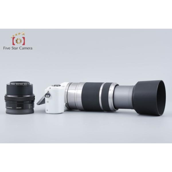 �y���ÁzSONY �\�j�[ ��5000 ILCE-5000 �_�u���Y�[�������Y�L�b�g �z���C�g �V���b�^�[�񐔋͏� ���i�摜5