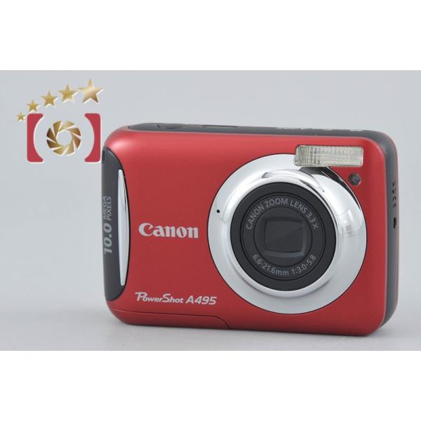 キヤノン（Canon） 【中古】Canon PowerShot A495 レッド コンパクト