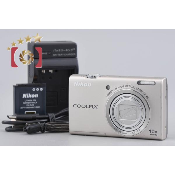 ニコン（Nikon） 【中古】Nikon COOLPIX S6200 プラチナムシルバー