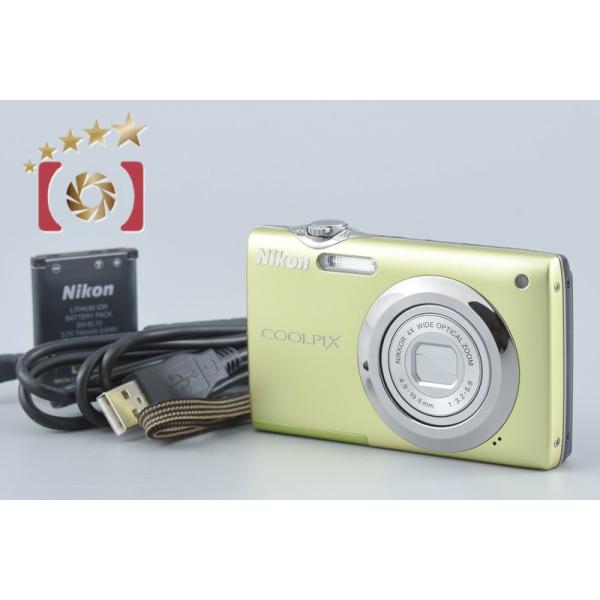 【美品】Nikon COOLPIX S3000 コンパクトデジタルカメラ ニコン（Nikon） 【中古】Nikon COOLPIX S3000 ポップグリーン