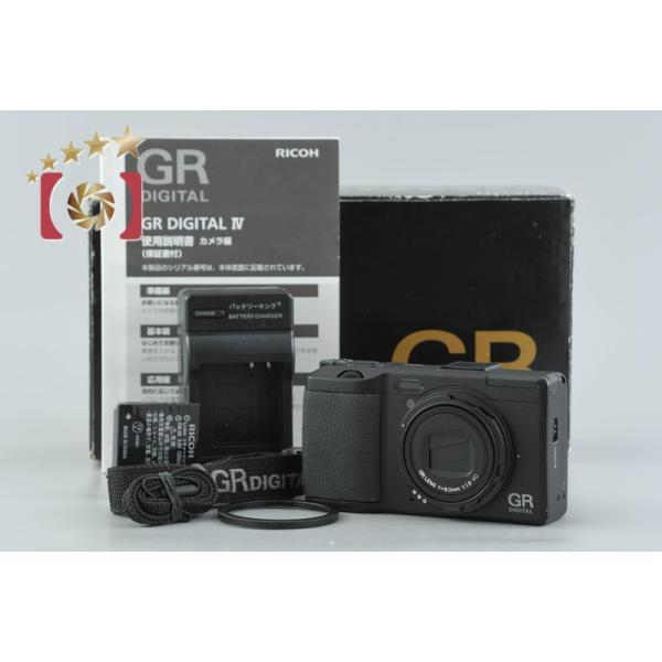 リコー（RICOH） 【中古】RICOH GR DIGITAL IV ブラック コンパクト