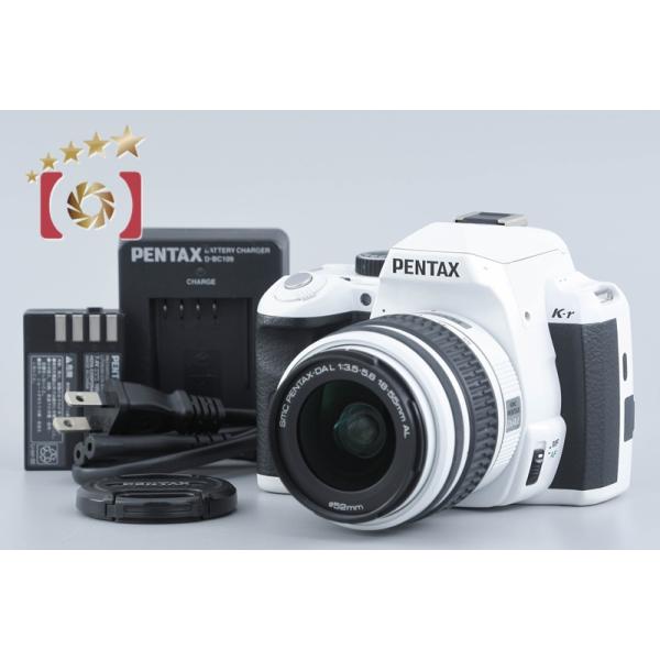【中古】PENTAX ペンタックス K-r ホワイト 18-55 レンズキット