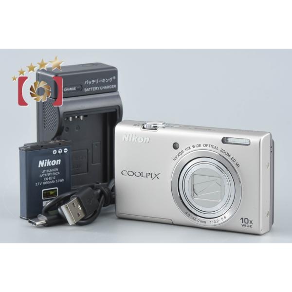 Nikonニコンデジタルカメラ COOLPIX S6200 プラチナシルバー ニコン（Nikon） 【中古】Nikon COOLPIX S6200 プラチナシルバー