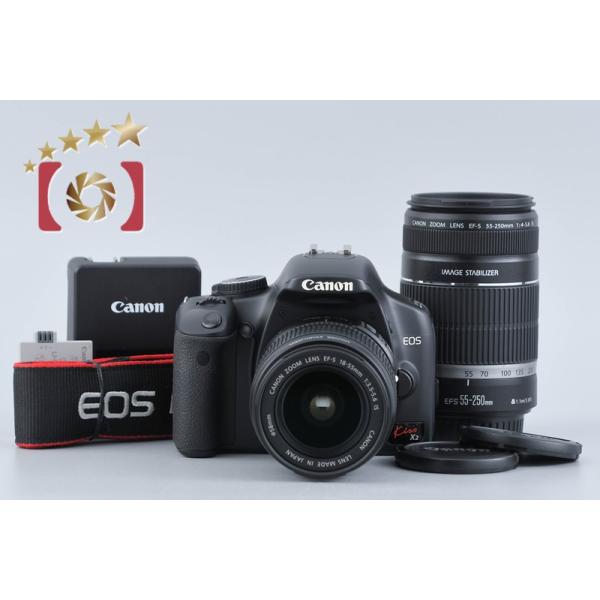 【中古】Canon キヤノン EOS Kiss X2 ダブルズームキット シャッター回数僅少