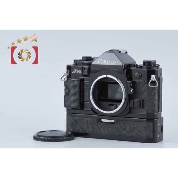 【中古】Canon キヤノン A-1 ブラック + パワーワインダーA