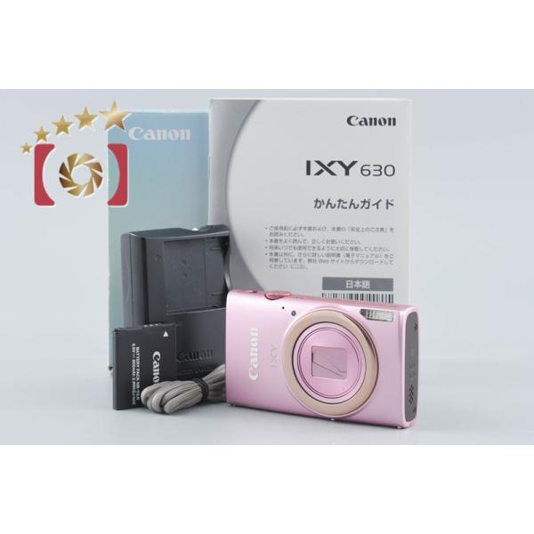 【中古】Canon キヤノン IXY 630 ピンク コンパクトデジタルカメラ 元箱付き