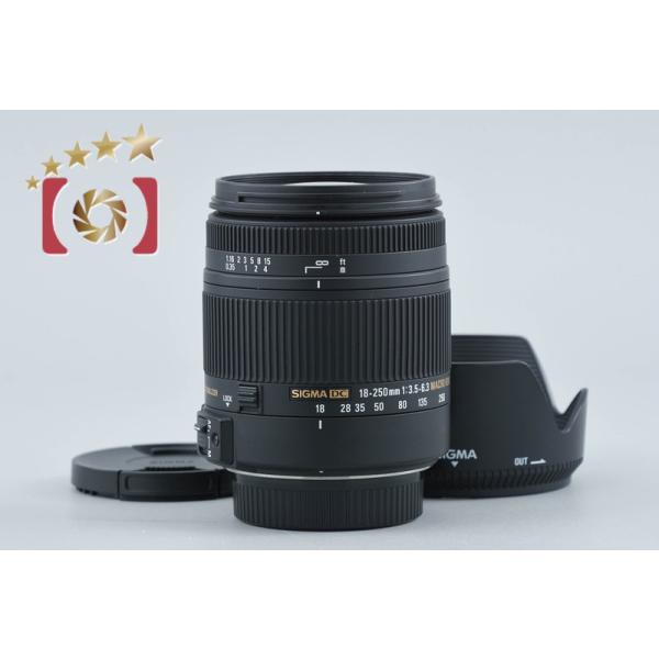【中古】SIGMA シグマ 18-250mm f/3.5-6.3 DC MACRO OS HSM ニコン用
