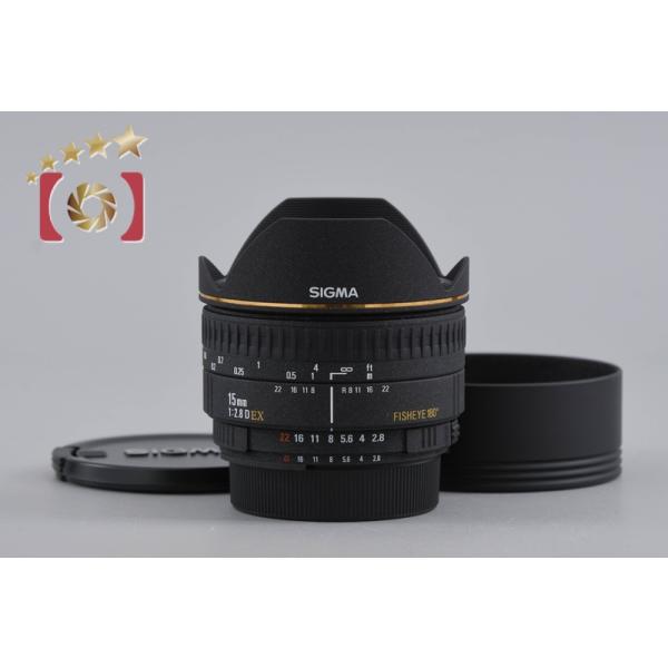 【中古】SIGMA シグマ 15mm f/2.8 D EX FISHEYE ニコン用