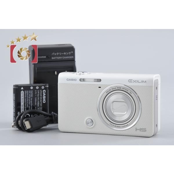 【中古】Casio カシオ HIGH SPEED EXILIM EX-ZR50 ホワイト コンパクトデジタルカメラ