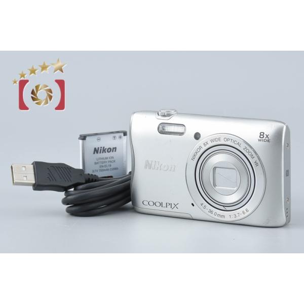 【中古】Nikon ニコン COOLPIX S3700 シルバー コンパクトデジタルカメラ
