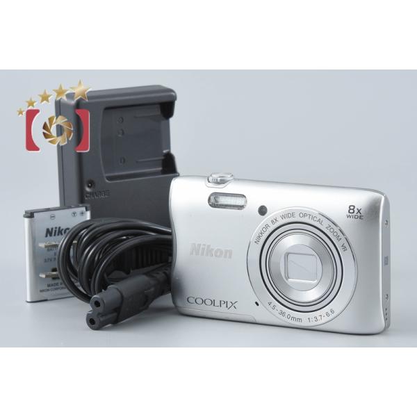 【中古】Nikon ニコン COOLPIX S3700 シルバー コンパクトデジタルカメラ