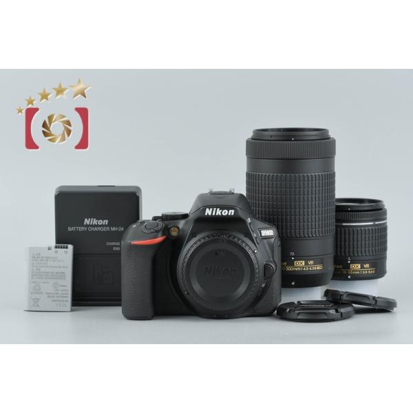【シャッター約1500回・美品】Nikon D5600 ダブルズームキット ニコン（Nikon） 【中古】Nikon D5600 ダブルズームキット シャッター