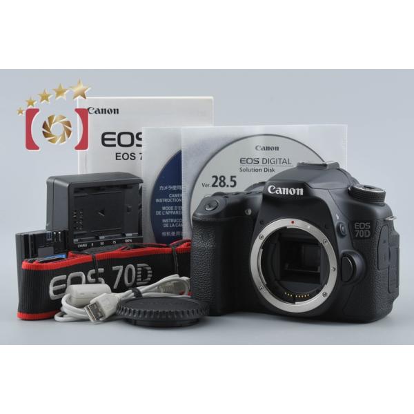 ま*り様 Canon EOS 70D シャッター回数755回一眼レフカメラセット キヤノン（Canon） 【中古】Canon EOS 70D デジタル一眼レフカメラ
