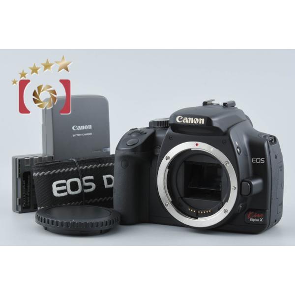 【中古】Canon キヤノン EOS Kiss Digital X ブラック デジタル一眼レフカメラ